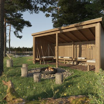 Eldstuga PLUS Nordic 9,5 m2