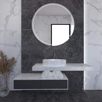 Klinker Netto Ceramika Tivoli Anthracite Matt 60x120 cm