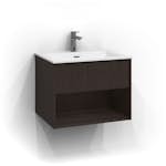 Tvättställsskåp Svedbergs Epos 60x45 med 1 Låda och Öppen Förvaring