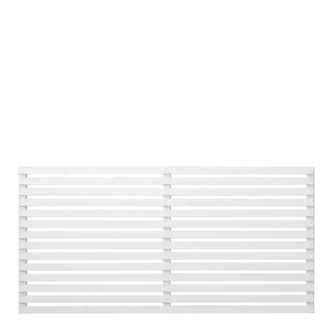 Staket PLUS Tokyo Grundmålad Vit 180×90 cm