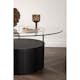 Soffbord Venture Home Bovall Runt Vardagsrumsbord i Svart Ask & Glas