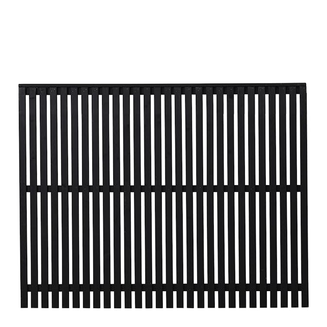 Staket PLUS Sendai Grundmålad Svart 180×140 cm