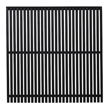 Staket PLUS Sendai Grundmålad Svart 180×180 cm