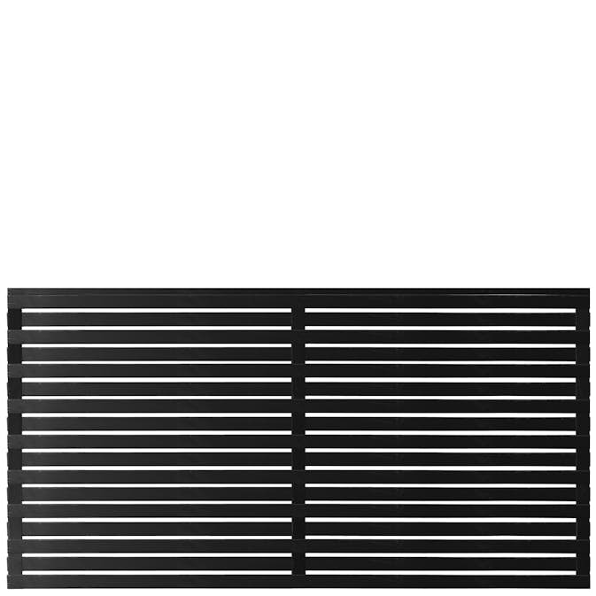 Skärm PLUS Osaka 180x90cm Tryckimpregnerad grundmålad svart