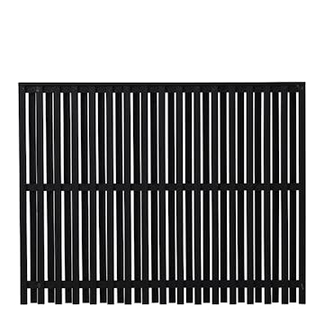 Staket PLUS Nagano Grundmålad Svart 80×140 cm