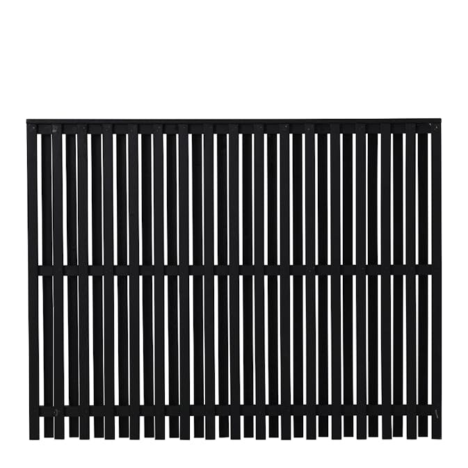 Staket PLUS Nagano Grundmålad Svart 80×140 cm