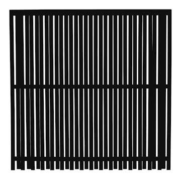 Staket PLUS Nagano Grundmålad Svart 180x180 cm