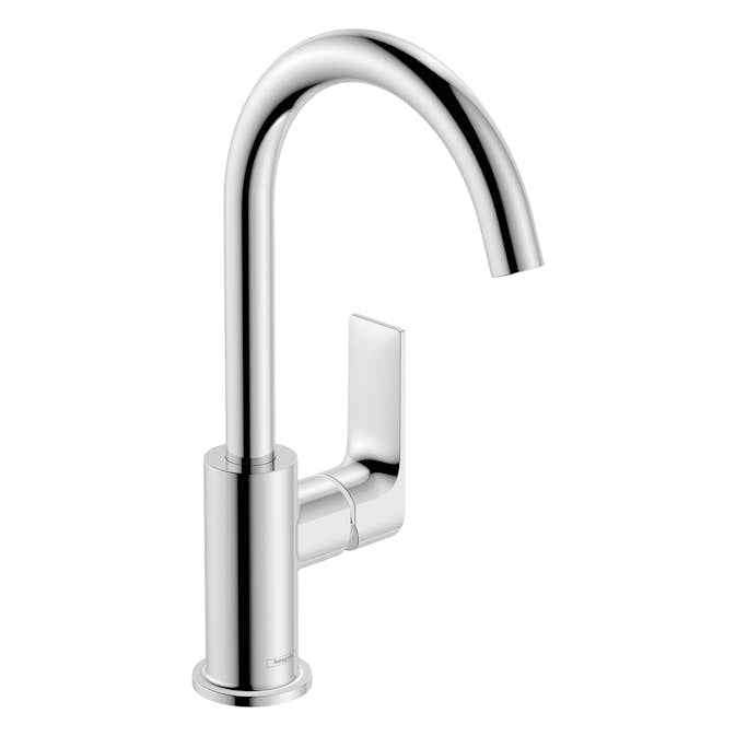 Tvättställsblandare Hansgrohe Rebris E 1-grepps 210 med Svängbar Pip och Lyftventil