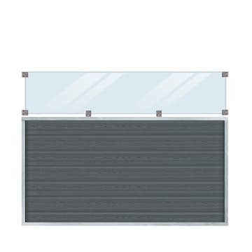 Staket PLUS Artura Med Klarglas