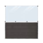 Staket PLUS Futura Komposit Klarglas 180×180 cm