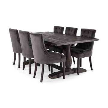 Matgrupp Manor House Dijon med 6 Viktoria Stolar