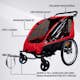 Cykelvagn Trekker för 1-2 Barn Pro