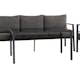Loungegrupp Comfort Garden Ariany Utemöbler i Svart Aluminium