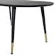 Soffbord Venture Home Dipp Svart/Mässing Ovalt Vardagsrumsbord
