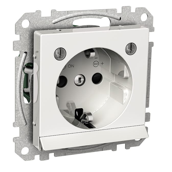 Vägguttag Schneider Electric Exxact Orienteringsljus
