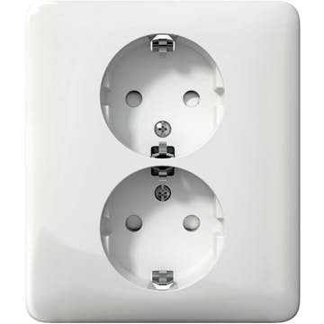 Vägguttag Schneider Electric Exxact Kombianslutning