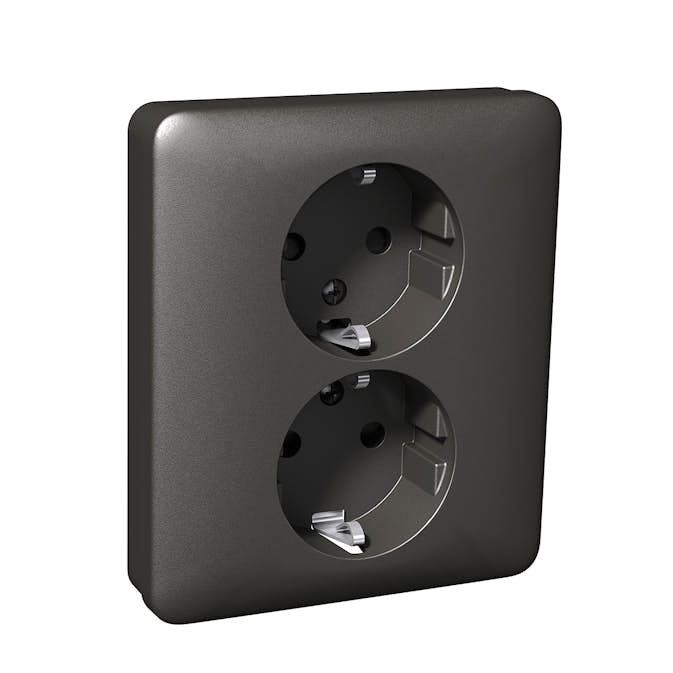 Vägguttag Schneider Electric Exxact Snabbanslutning