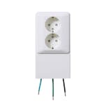 Sockeluttag Elko 2-Vägs RS Renvit