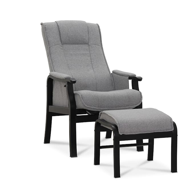 Seniorfåtölj Hagagruppen Astrid med Fotpall