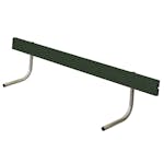 Ryggstöd PLUS Classic Picknickbord 177 cm Grön Utomhus