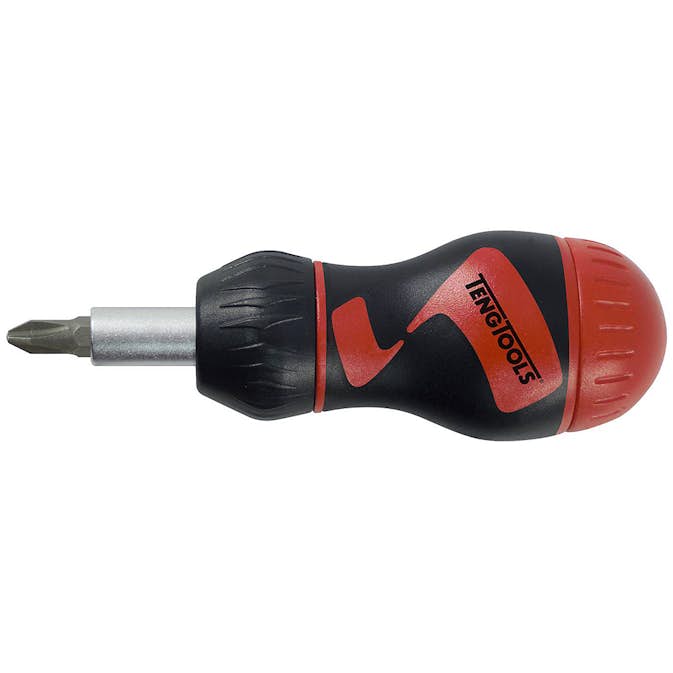 Bitspärrskruvmejsel Teng Tools Stubby Kort 8-Delar MDR908S