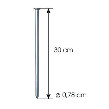 Ankarspik Jabo GardenEdge Galv 0,8x30 cm