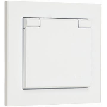 Vägguttag Malmbergs Optima 1-V IP44 med Skruvanslutning