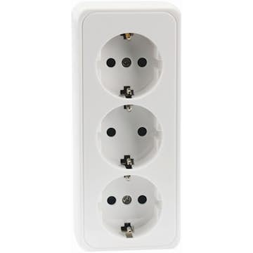 Uttag Malmbergs Gamma 3-Vägs Vit