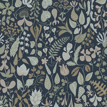 Tapet Boråstapeter Stig Lindberg Herbarium 1977