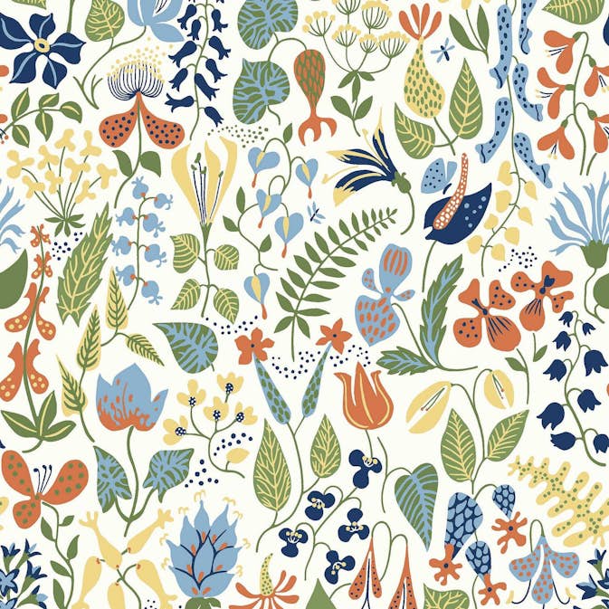 Tapet Boråstapeter Stig Lindberg Herbarium 1978