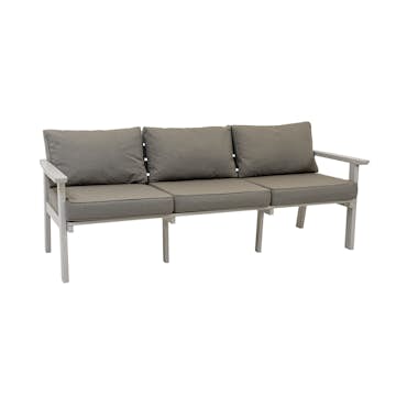 Loungesoffa Utomhus Eden Wood Ransvik 3-sits inkl Dynor Greige Svensk Norrlandsfuru FSC