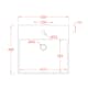 Tvättställ Lavabo Boxo 1010 Slim 500 mm