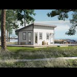 Attefallare Trähuset Pailin 25 kvm