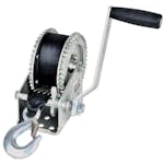 Trailervinsch Rock 908 kg inkl 8 M Band Med Krok