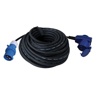 Anslutningskabel Smart Living CEE-hane till Schuko-hona Vinklad 25 m