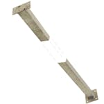 Stålstolpe PLUS för Räcke 45x45 Varmgalvaniserad