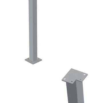 Stålstolpe PLUS Hörn 45x45 Varmgalvaniserad