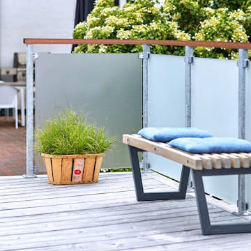 Räcke PLUS Vänster 45 gr 6x3,6x197 cm