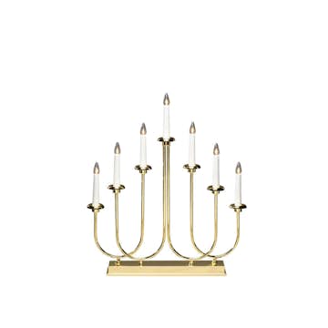 Adventsljusstake Gnosjö Konstsmide 2052-810TR 7 Ljus Mässing