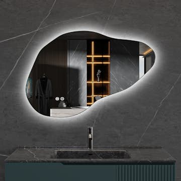 Badrumsspegel Lyfco med LED-Belysning 90x60 cm