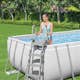 Poolpaket Bestway Power Steel 6,4 x 2,74 m Stålramspool Ovanmark med Filterpump