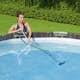 Pooldammsugare Bestway Verktygsset Flowclear Med Håv & Aluminiumstång 2,03 m