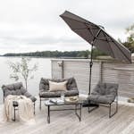 Parasoll Venture Home Sudan med LED-belysning och Tilt