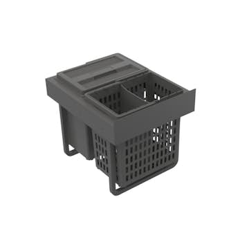 Källsorteringskärhållare Beslag Design Select Base Eco Mörkgrå