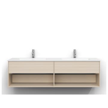 Tvättställsskåp Svedbergs Epos 160x45 med 1+1 Lådor