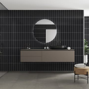 Våtrumsskiva Fibo 2124-M0830 HG Black Gloss 10x620x2400 mm