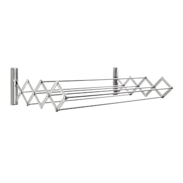 Torkställning Juwel Vägghängd & Hopfällbar 80 cm Stål Silver