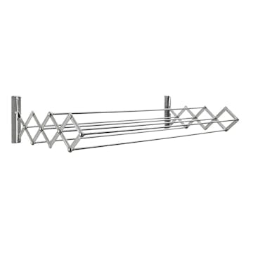 Torkställning Juwel Vägghängd & Hopfällbar 100 cm Stål Silver