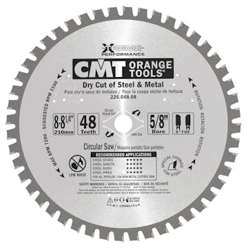Sågklinga CMT Orange Tools Dry Cut Metall 226.047.09M