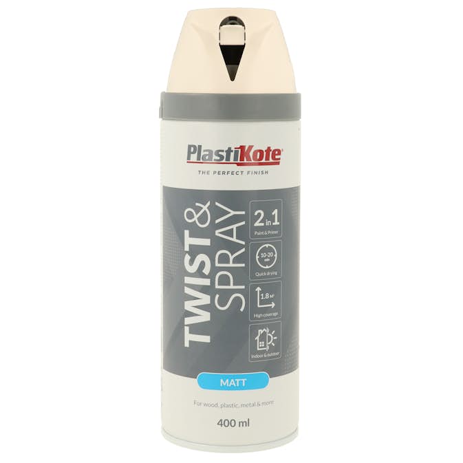 Sprayfärg Plasti-kote T&S Vit Matt 400 ml